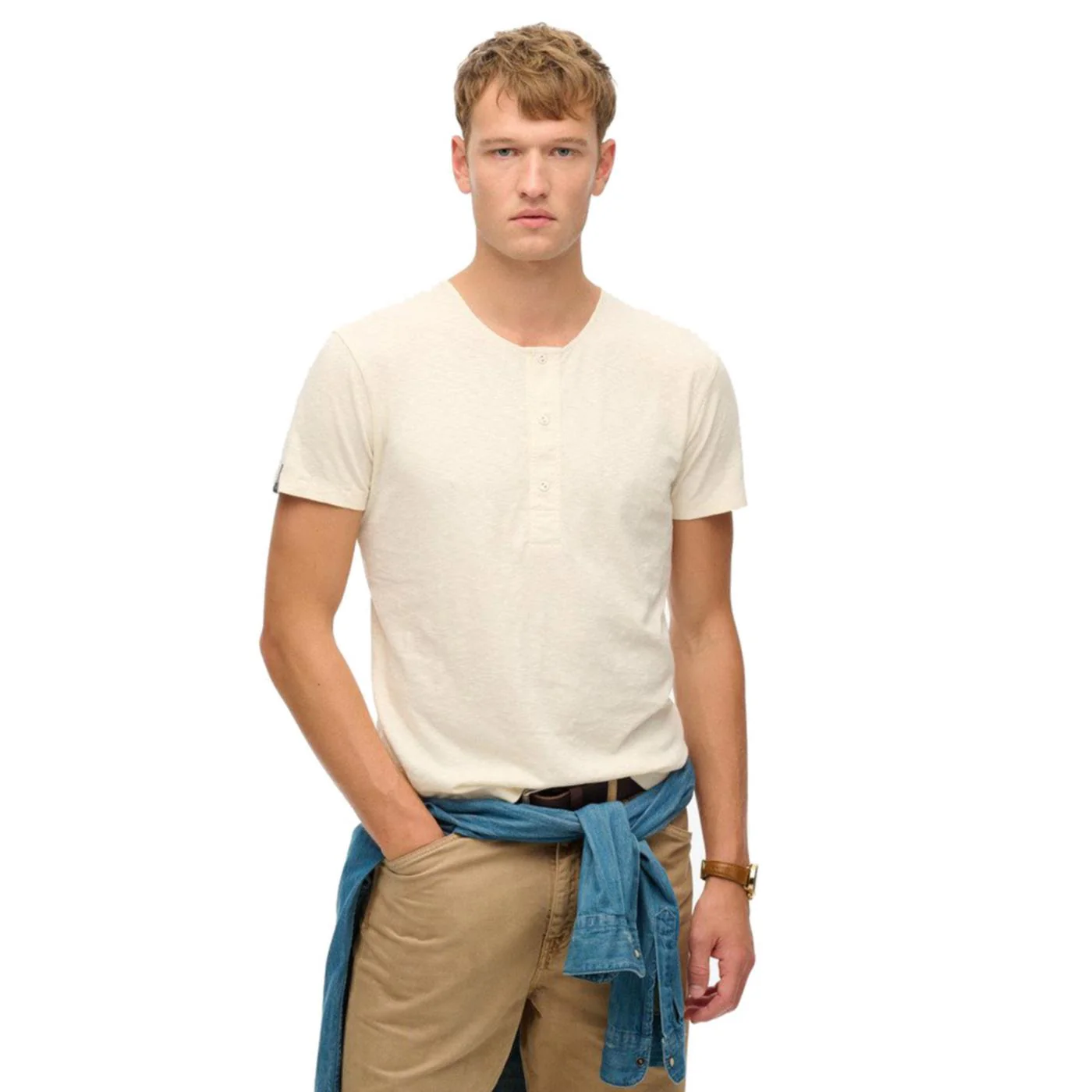 SUPERDRY MERCHANT SS GRANDAD TEE - Image 2