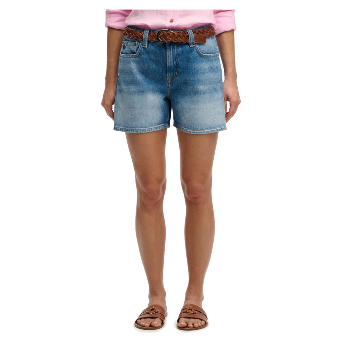 SUPERDRY MID RISE DENIM SHORT