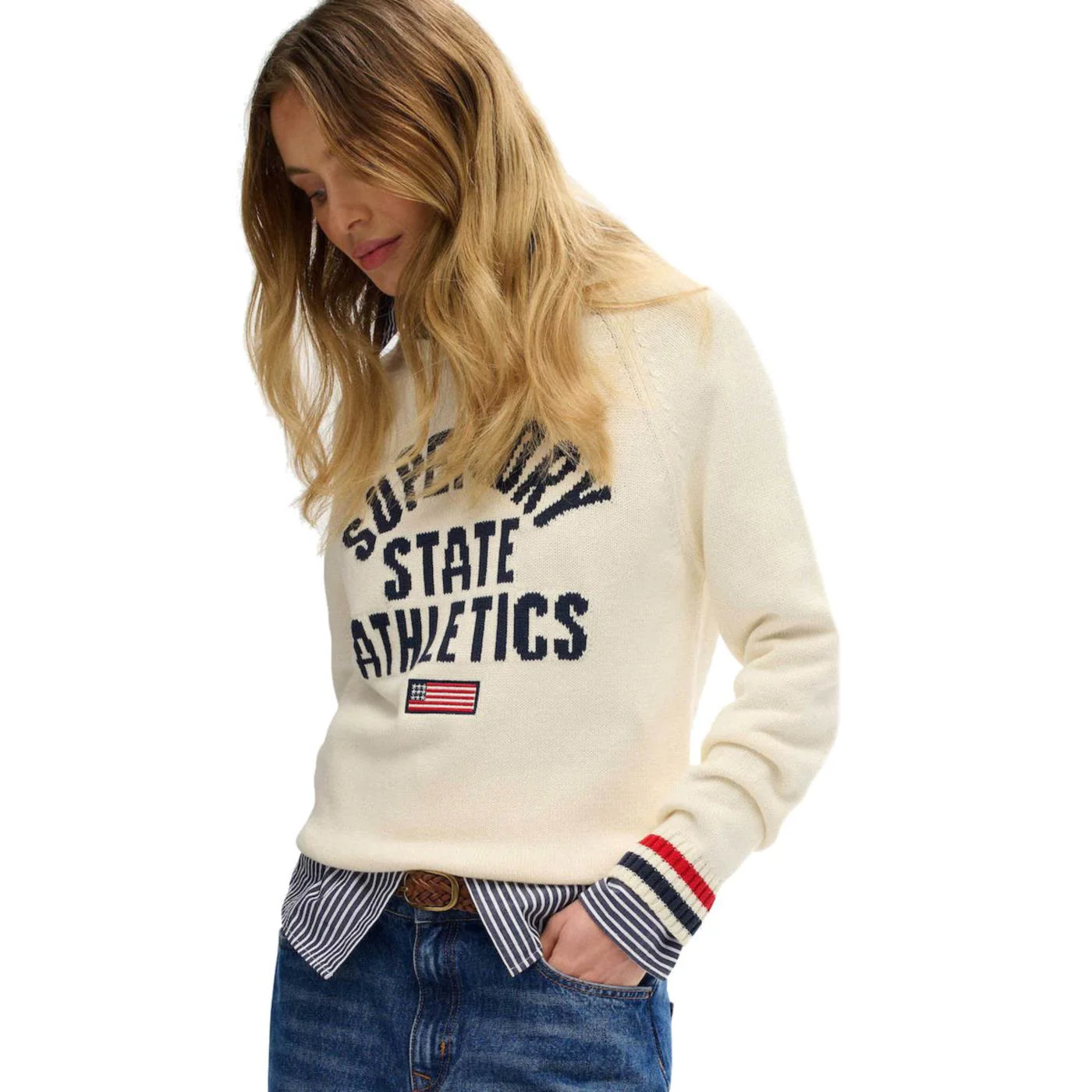 SUPERDRY SLOUCHY INTARSIA KNIT W - Image 3