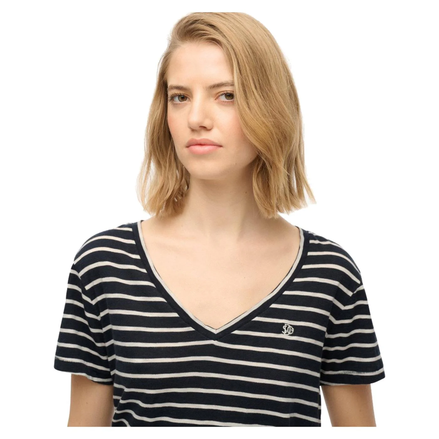 SUPERDRY STUDIOS SLUB EMB VEE TEE - Image 3