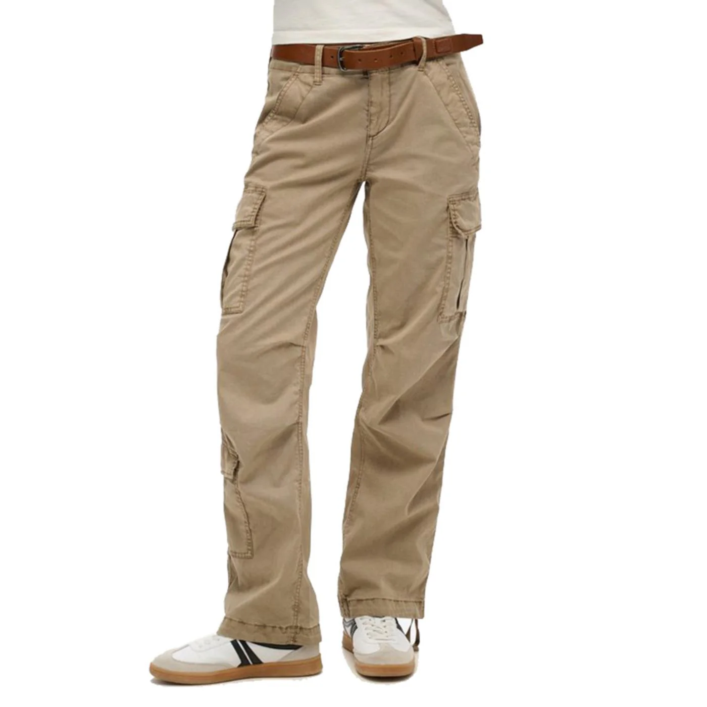 SUPERDRY W LOW RISE STRAIGHT CARGO