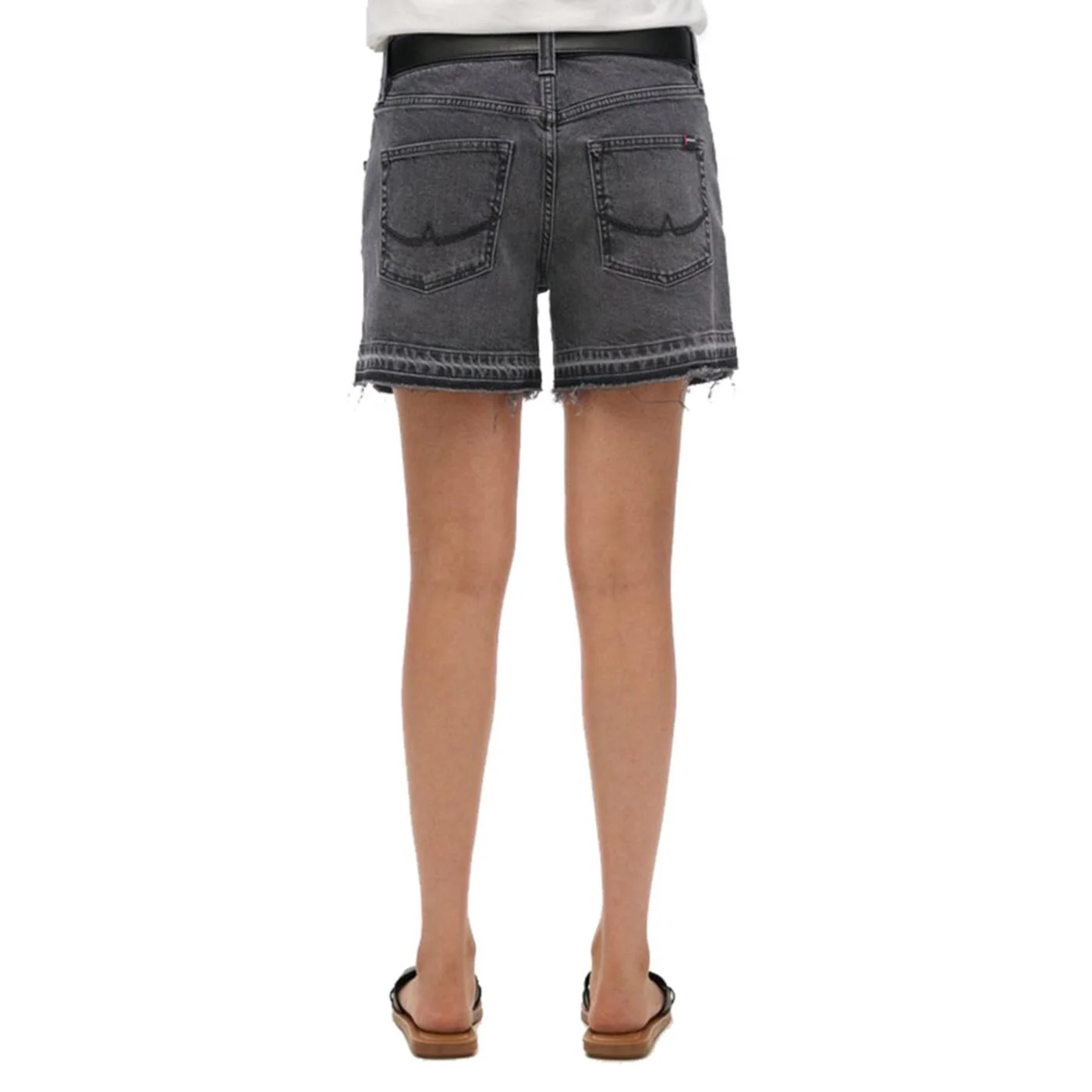 SUPERDRY W MID RISE CUT OFF SHORT - Image 2