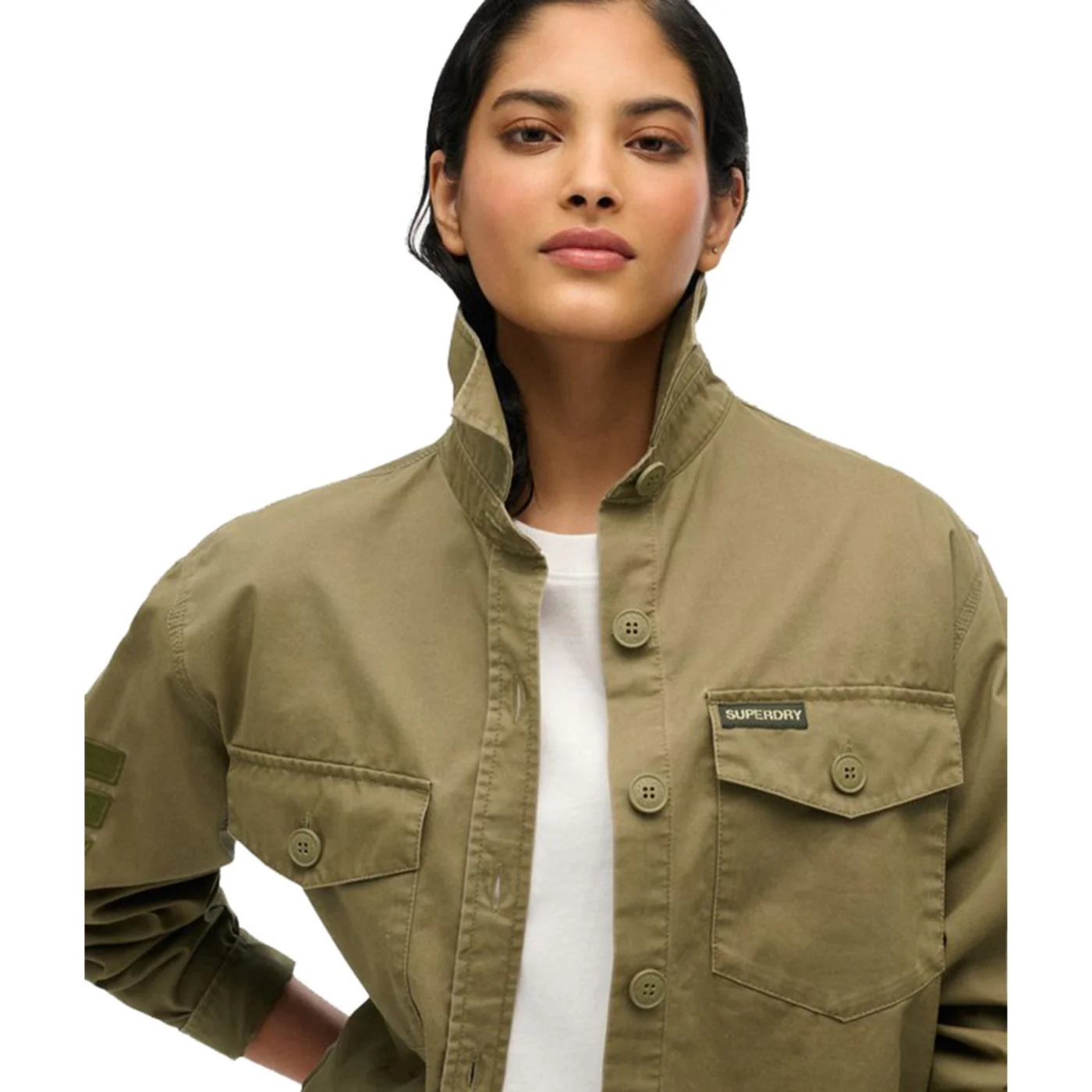 SUPERDRY W MILITAR OVERSIZED SHIRT - Image 3