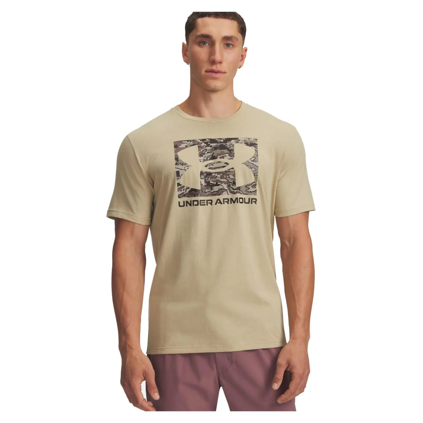 UNDER ARMOUR CAMO BOXED LOGO SS TEE