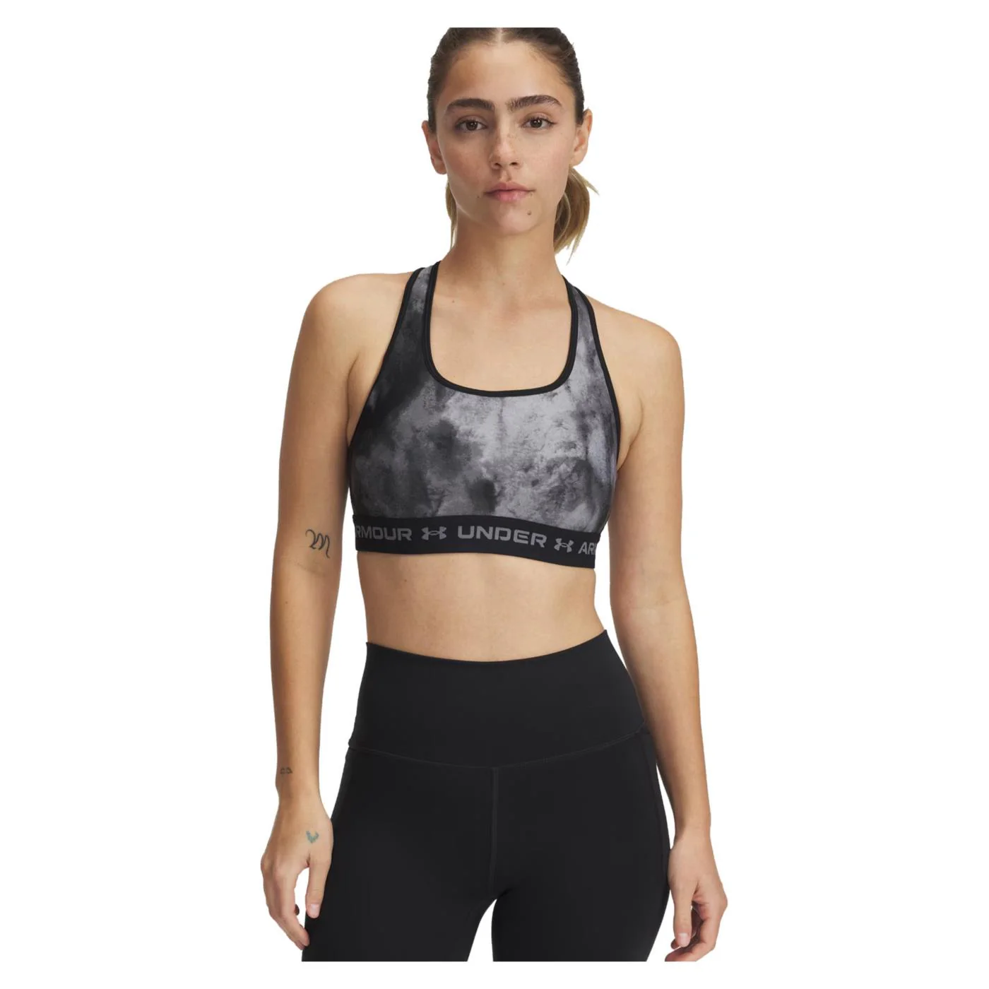 UNDER ARMOUR CROSSBACK MID PRINT BRA