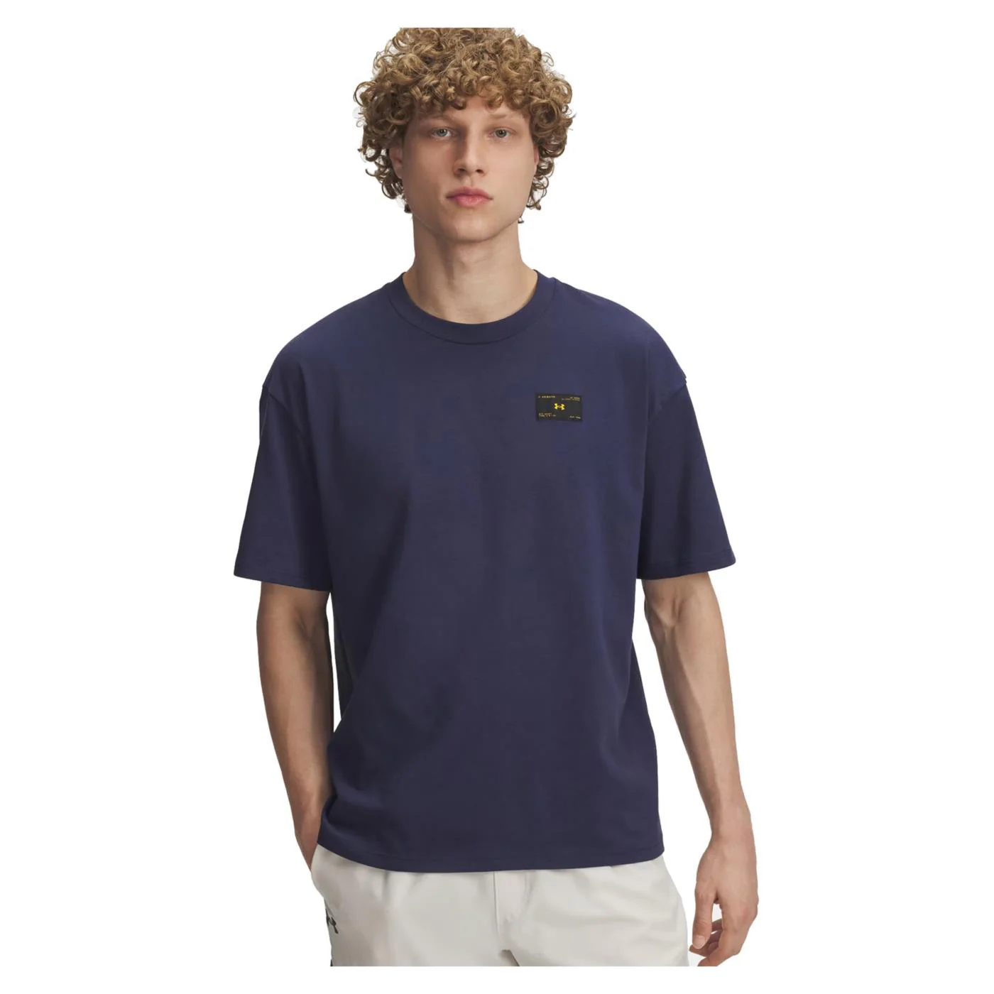 UNDER ARMOUR HWT WOVEN LABEL SS TEE