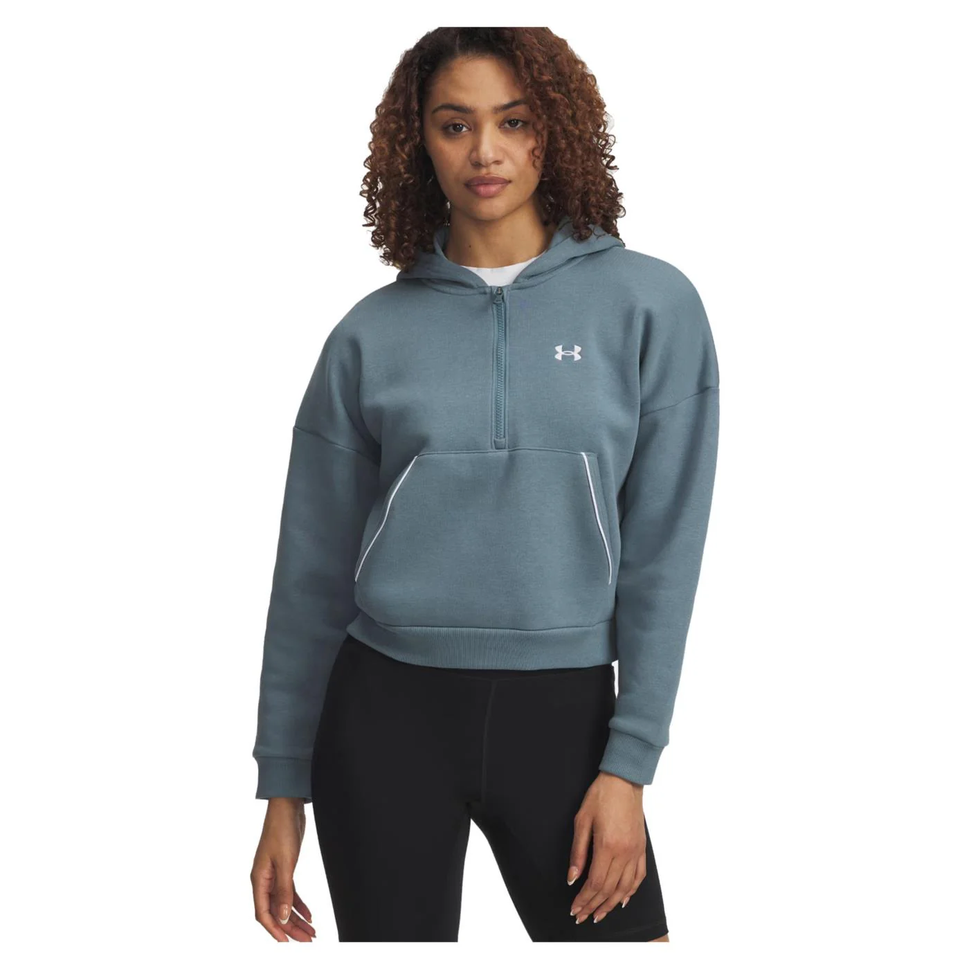 UNDER ARMOUR RIVAL FLC PIPED HZ HOODIE - Image 3