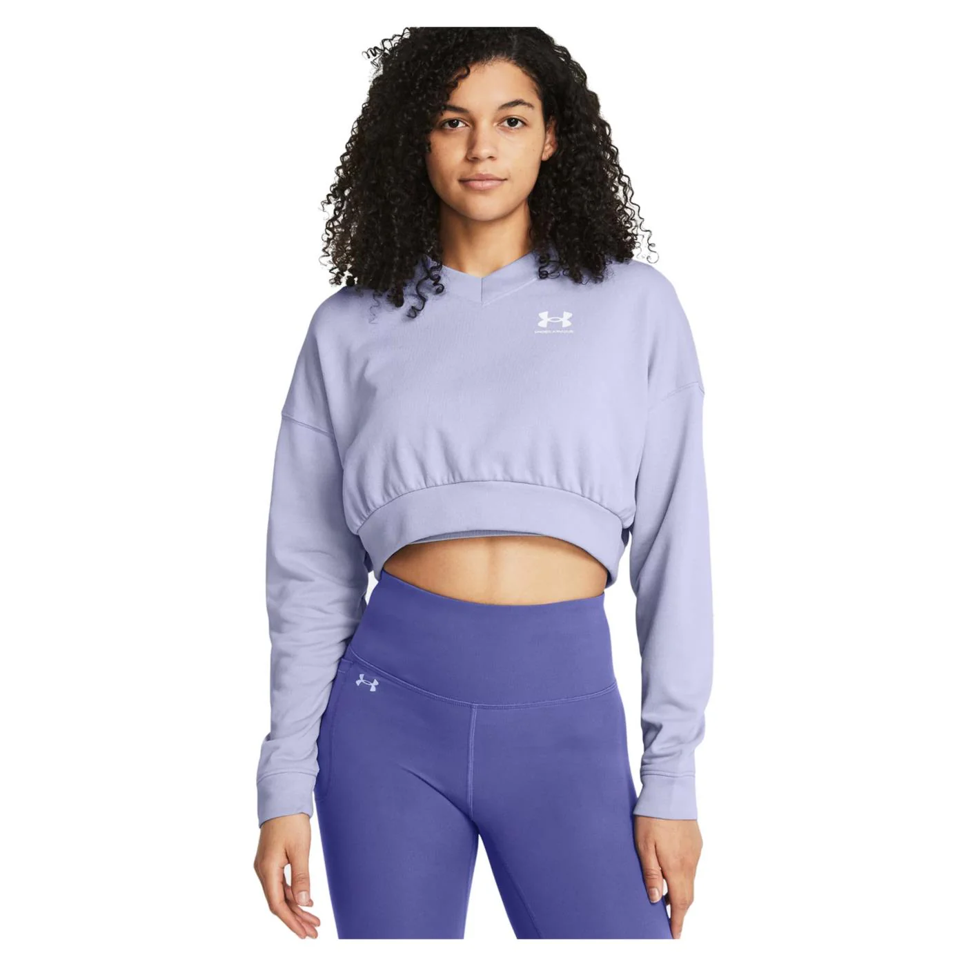 UNDER ARMOUR RIVAL TERRY CROP CREW W - Image 3