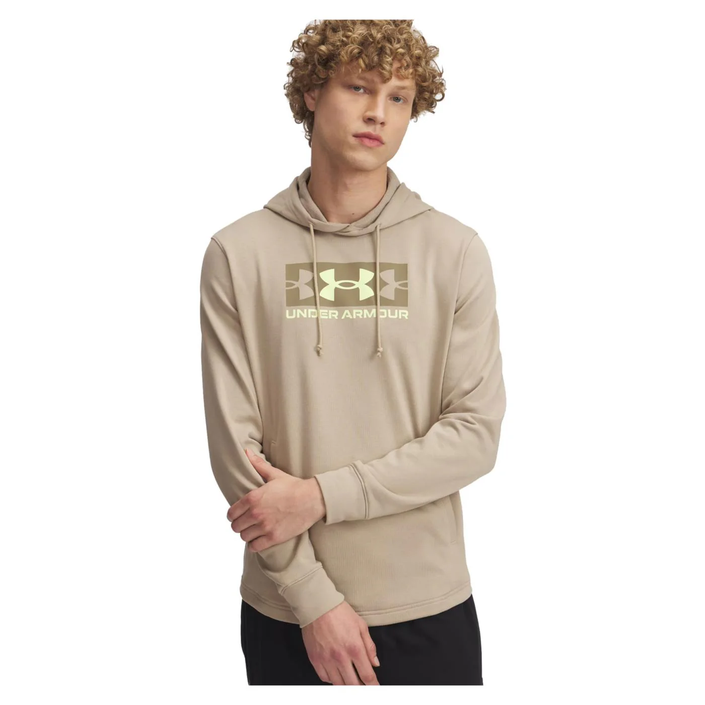 UNDER ARMOUR RIVAL TERRY LOGO HOOD