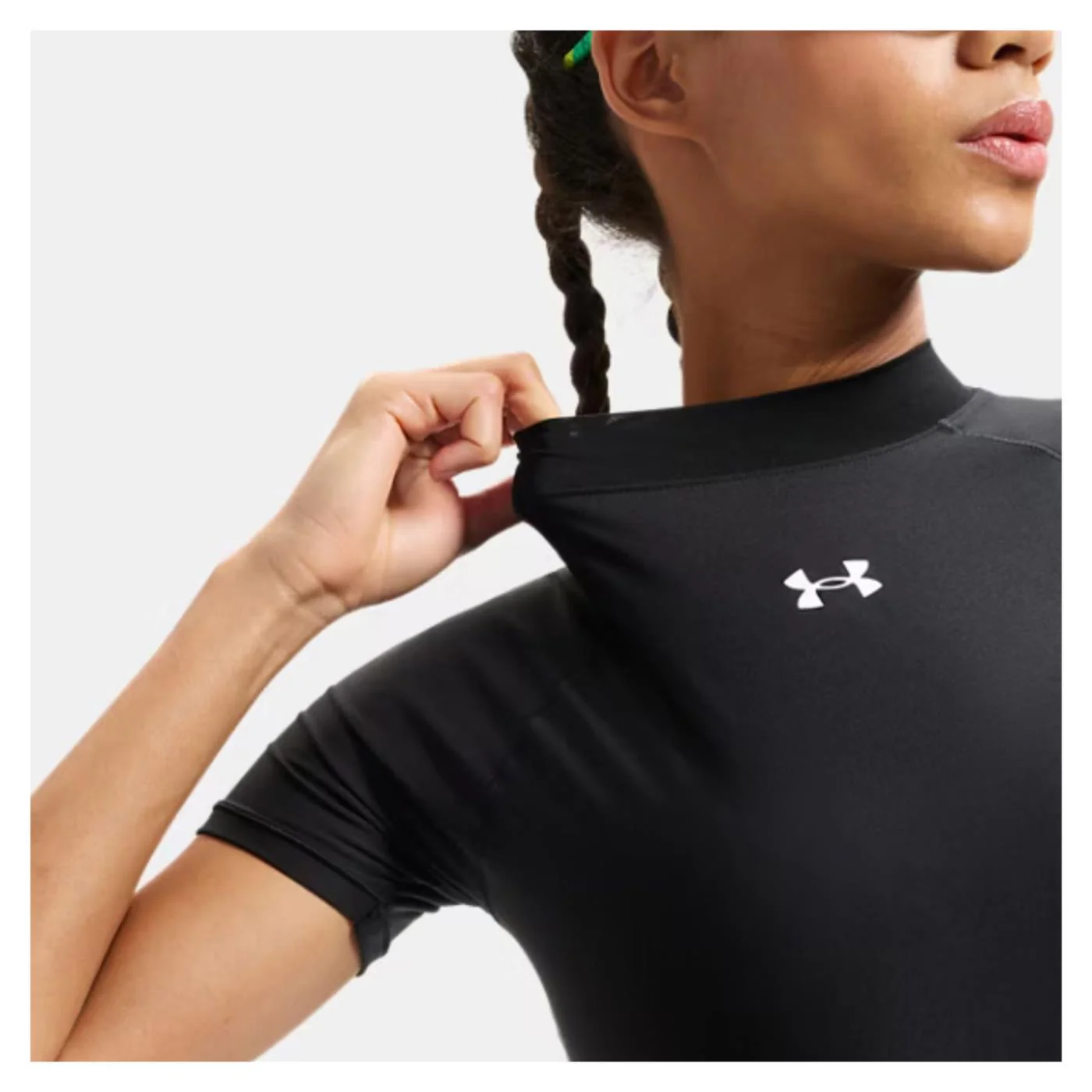 UNDER ARMOUR W HEATGEAR CROP MOCK TEE - Image 3